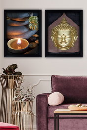 Wallity Cuadros Decorativos Enmarcados Multicolor (2 Piezas)